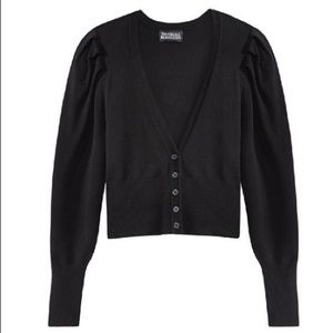 Danielle Bernstein Puff Sleeve Crop Sweater XS